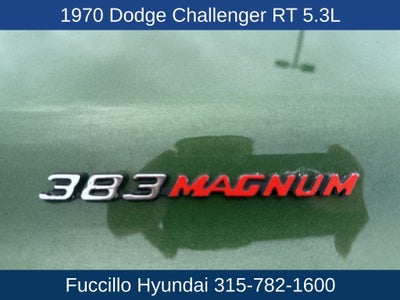 1970 Dodge Challenger RT 5.3L 383 MAGNUM