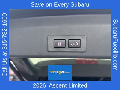 2026 Subaru ASCENT Limited 8-Passenger