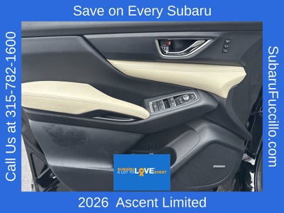 2026 Subaru ASCENT Limited 8-Passenger