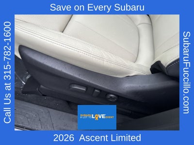 2026 Subaru ASCENT Limited 8-Passenger