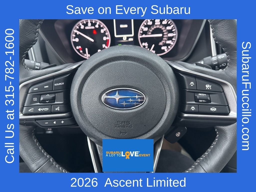 2026 Subaru ASCENT Limited 8-Passenger