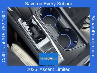 2026 Subaru ASCENT Limited 8-Passenger