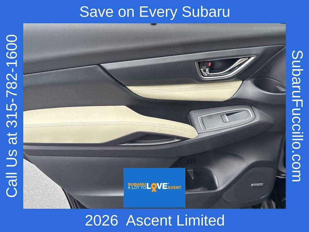 2026 Subaru ASCENT Limited 8-Passenger