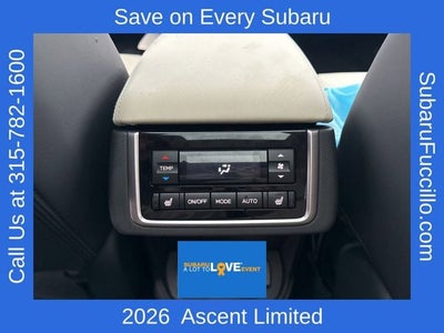 2026 Subaru ASCENT Limited 8-Passenger