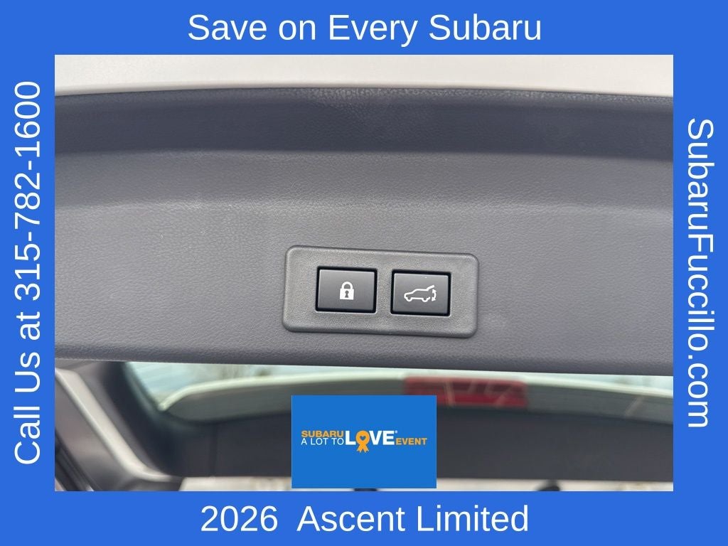 2026 Subaru ASCENT Limited 8-Passenger