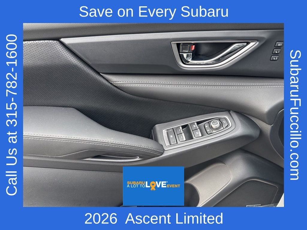 2026 Subaru ASCENT Limited 8-Passenger