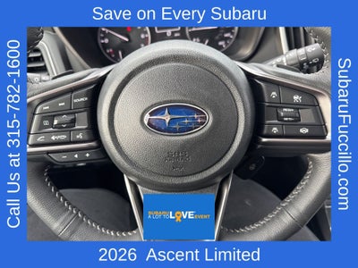 2026 Subaru ASCENT Limited 8-Passenger
