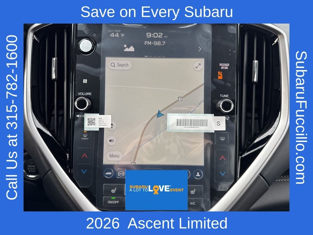 2026 Subaru ASCENT Limited 8-Passenger