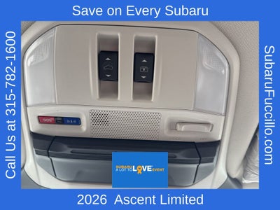 2026 Subaru ASCENT Limited 8-Passenger