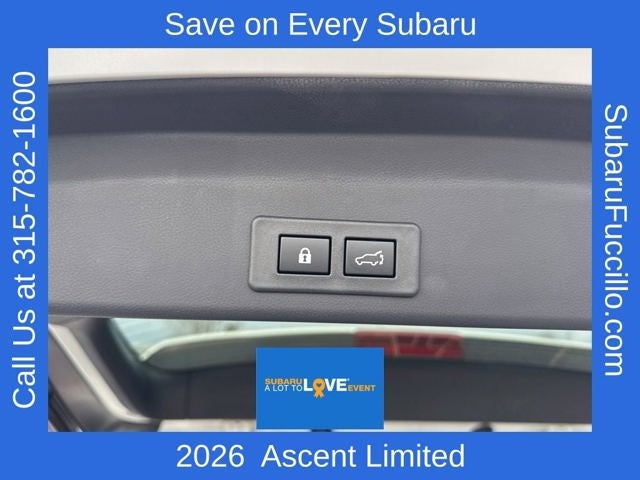 2026 Subaru ASCENT Limited 8-Passenger