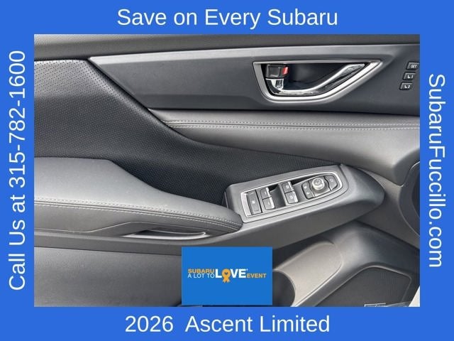 2026 Subaru ASCENT Limited 8-Passenger