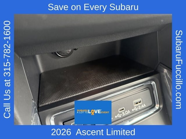 2026 Subaru ASCENT Limited 8-Passenger