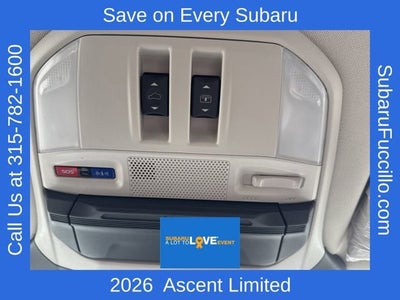 2026 Subaru ASCENT Limited 8-Passenger