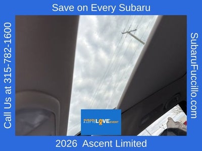 2026 Subaru ASCENT Limited 8-Passenger