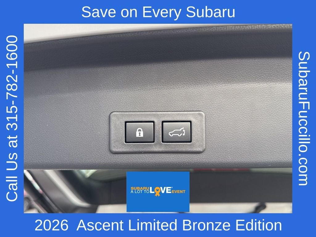 2026 Subaru ASCENT Limited Bronze Edition 7-Passenger