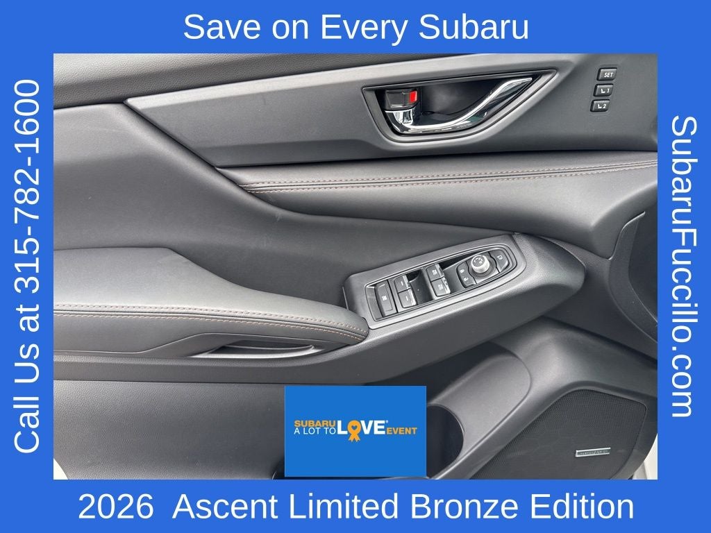 2026 Subaru ASCENT Limited Bronze Edition 7-Passenger