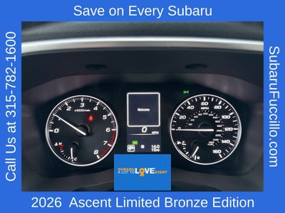 2026 Subaru ASCENT Limited Bronze Edition 7-Passenger