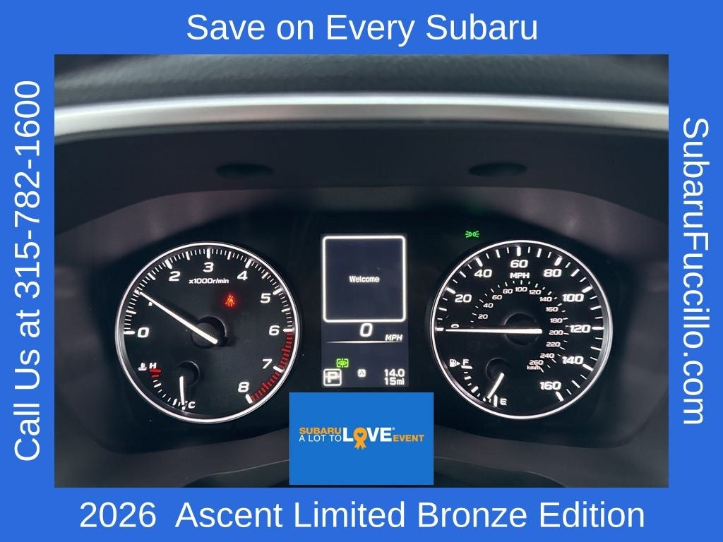 2026 Subaru ASCENT Limited Bronze Edition 7-Passenger