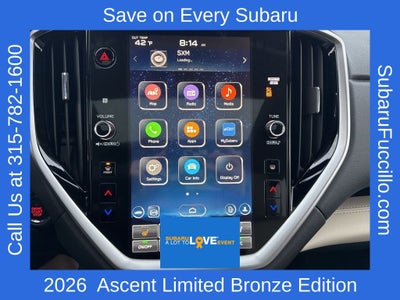 2026 Subaru ASCENT Limited Bronze Edition 7-Passenger