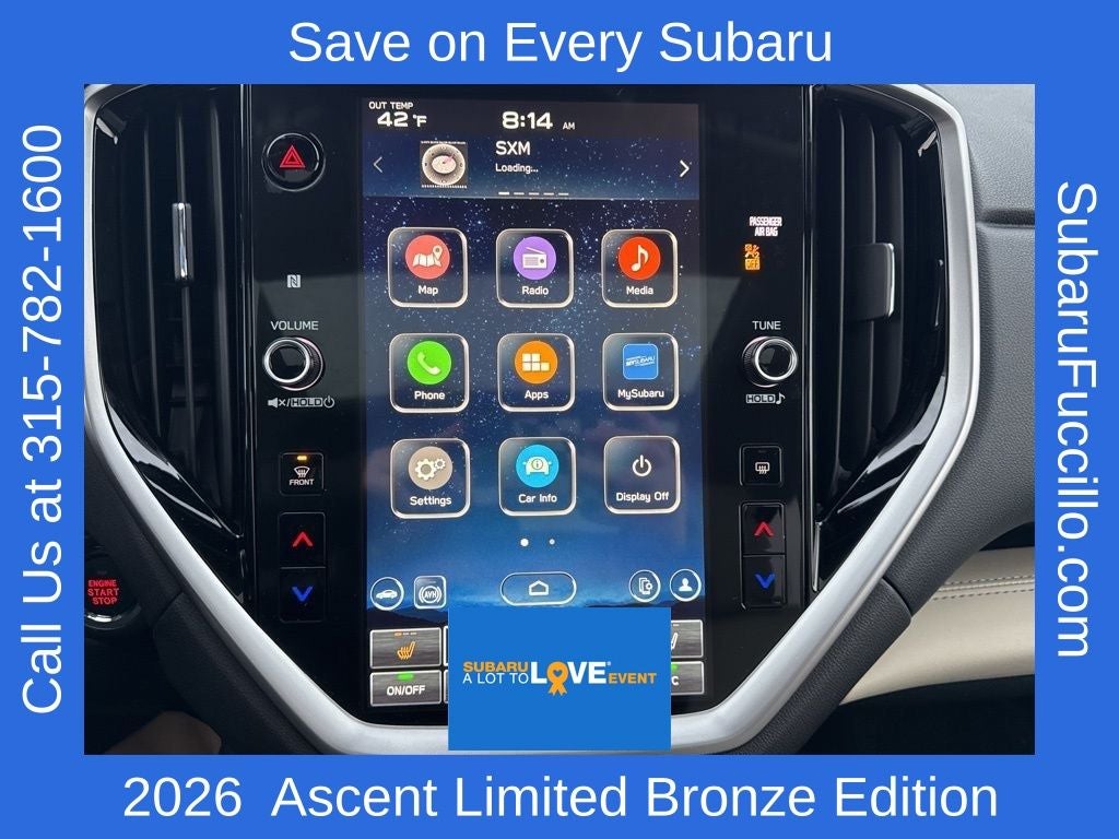 2026 Subaru ASCENT Limited Bronze Edition 7-Passenger