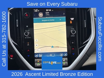 2026 Subaru ASCENT Limited Bronze Edition 7-Passenger