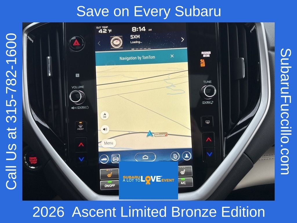 2026 Subaru ASCENT Limited Bronze Edition 7-Passenger