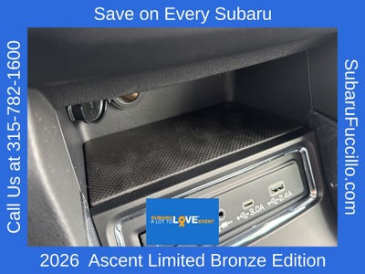 2026 Subaru ASCENT Limited Bronze Edition 7-Passenger