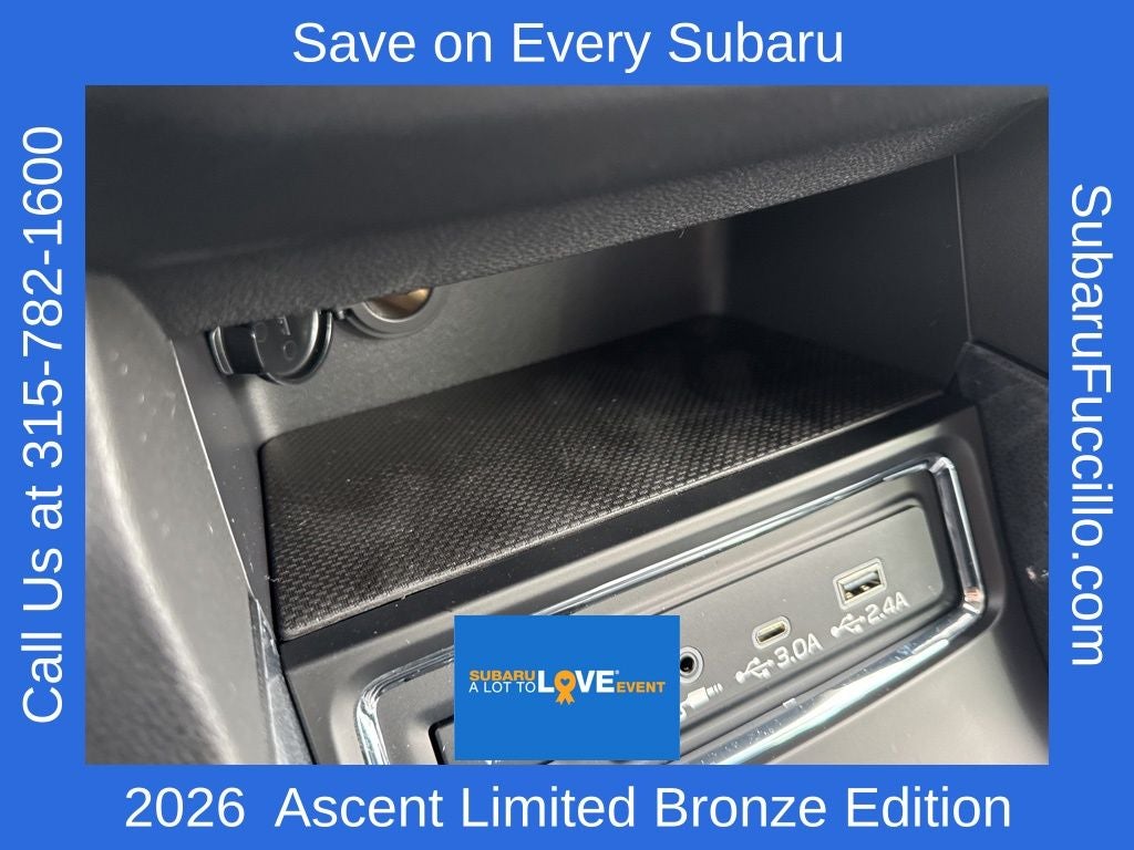 2026 Subaru ASCENT Limited Bronze Edition 7-Passenger