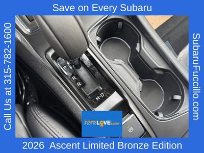 2026 Subaru ASCENT Limited Bronze Edition 7-Passenger