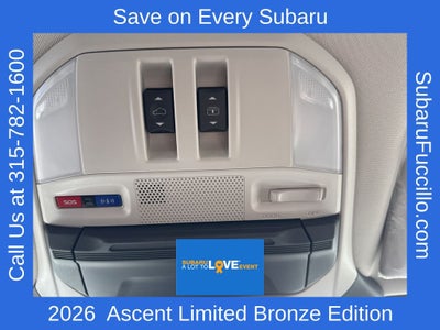 2026 Subaru ASCENT Limited Bronze Edition 7-Passenger