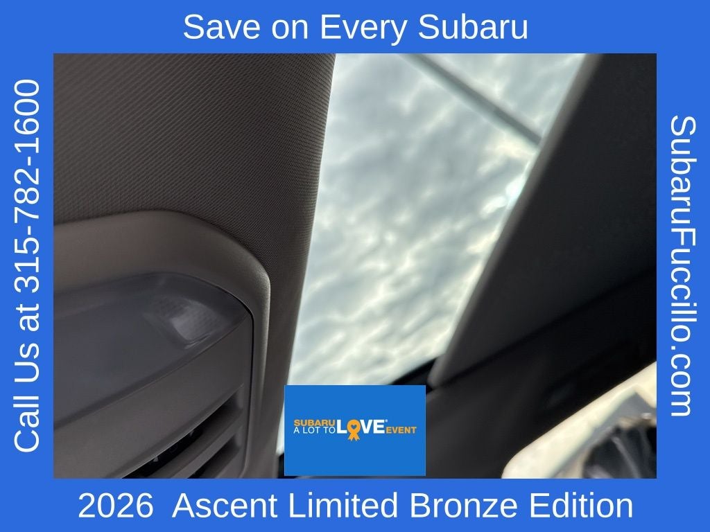 2026 Subaru ASCENT Limited Bronze Edition 7-Passenger