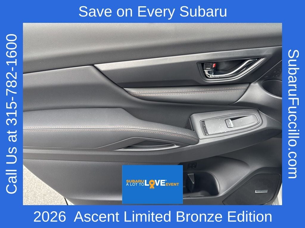 2026 Subaru ASCENT Limited Bronze Edition 7-Passenger