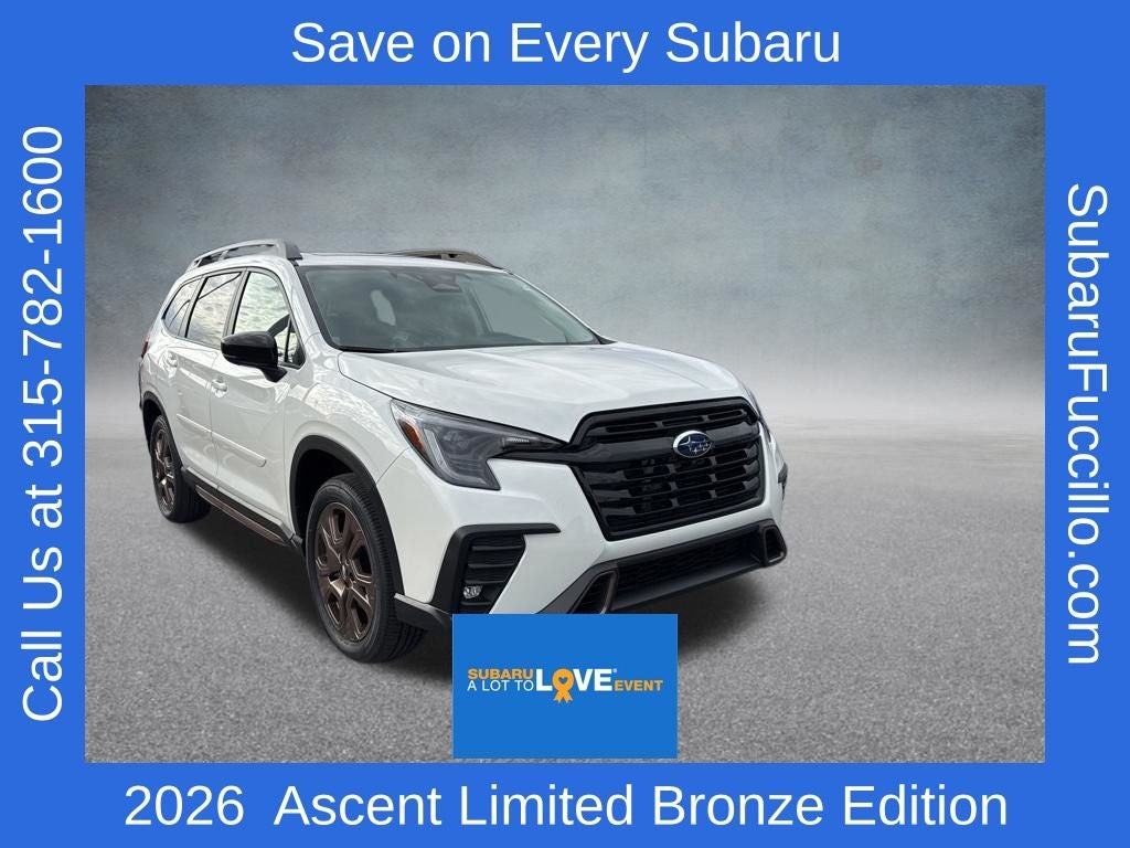 2026 Subaru ASCENT Limited Bronze Edition 7-Passenger