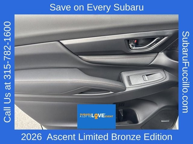 2026 Subaru ASCENT Limited Bronze Edition 7-Passenger