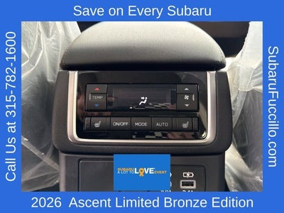 2026 Subaru ASCENT Limited Bronze Edition 7-Passenger
