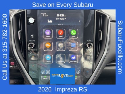 2026 Subaru IMPREZA RS