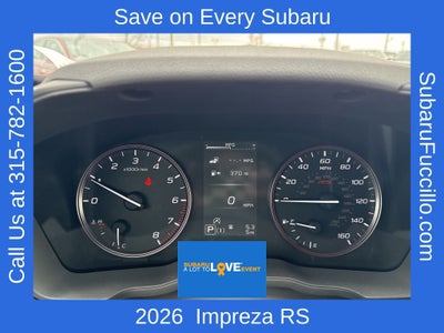 2026 Subaru IMPREZA RS