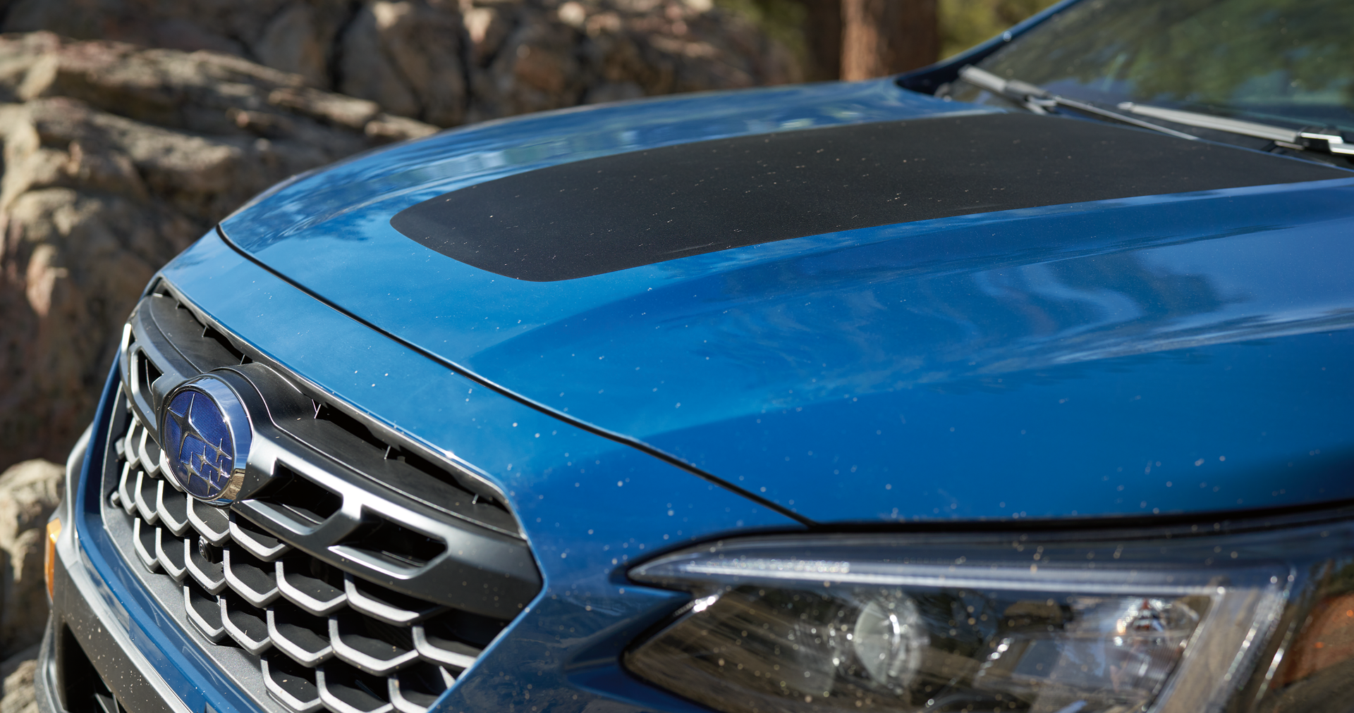 A close-up of the anti-glare hood design of the 2023 Outback Wilderness. | Fuccillo Subaru in Watertown NY